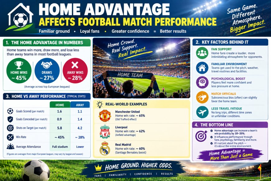 How Does Home Advantage Affect Football Match Performance?